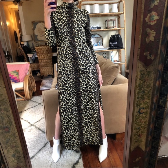 Vintage 70's Cole of California Leopard Gown. Fits small or Medium best - Picture 3 of 10